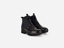 pregis black leather neoprene extralight sole contemporary chelsea boot made in portugal 