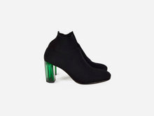 pregis fee black sock contemporary mid heel made in portugal