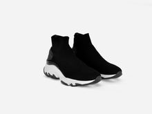 pregis ryder black sock oversized runner sneaker designed in London